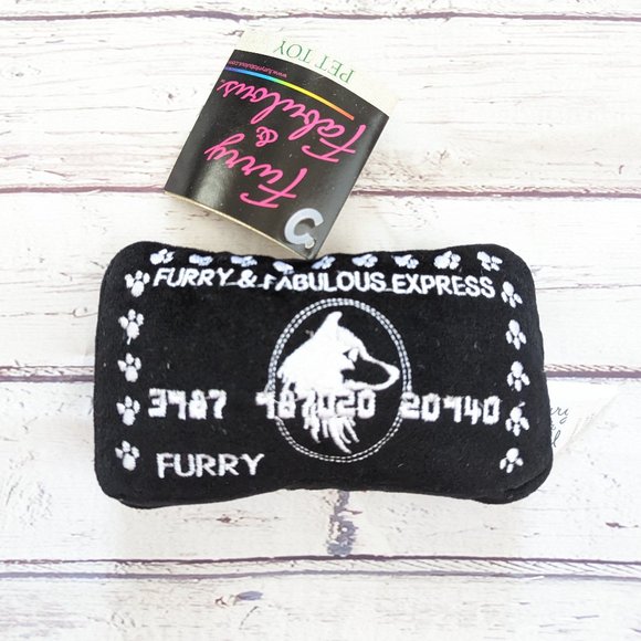 Furry and Fabulous Other - Plush Dog Toy Designer Credit Card